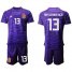Spain #13 Arrizabalaga Purple Goalkeeper Soccer Country Jersey
