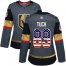Adidas Vegas Golden Knights #89 Alex Tuch Grey Home Authentic USA Flag Womens Stitched NHL Jersey