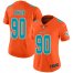 Nike Miami Dolphins #90 Shaq Lawson Orange Womens Stitched NFL Limited Inverted Legend Jersey