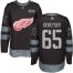 Adidas Detroit Red Wings #65 Danny DeKeyser Black 1917-2017 100th Anniversary Stitched NHL Jersey