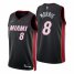 Nike Miami Heat #8 Markieff Morris Black Mens 2021-22 NBA 75th Anniversary Diamond Swingman Jersey – Icon Edition Mens