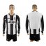 Juventus Blank Home Long Sleeves Soccer Club Jersey