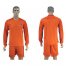 Holland Blank Home Long Sleeves Soccer Country Jersey