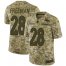 Nike Denver Broncos #28 Royce Freeman Camo Mens Stitched NFL Limited 2018 Salute To Service Jersey