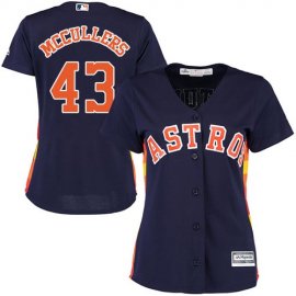 Houston Astros #43 Lance McCullers Navy Blue Alternate Womens Stitched MLB Jersey
