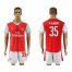 Arsenal #35 M.Elneny Champions League Home Soccer Club Jersey