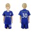 Chelsea #30 David Luiz Blue Home Kid Soccer Club Jersey