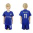 Chelsea #11 Drogba Blue Home Kid Soccer Club Jersey