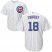 Chicago Cubs #18 Ben Zobrist White Home Stitched Youth MLB Jersey