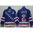 New York Rangers #2 Brian Leetch Blue CCM Throwback Stitched NHL Jersey