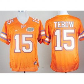 Florida Gators 15 Tim Tebow Orange College Football NCAA Jersey