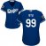 Los Angeles Dodgers #99 Hyun-Jin Ryu Blue Alternate 2018 World Series Womens Stitched MLB Jersey