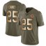 Nike Chicago Bears #25 Mike Davis Olive/Gold Mens Stitched NFL Limited 2017 Salute To Service Jersey