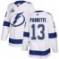 Adidas Tampa Bay Lightning #13 Cedric Paquette White Road Authentic 2020 Stanley Cup Champions Stitched NHL Jersey