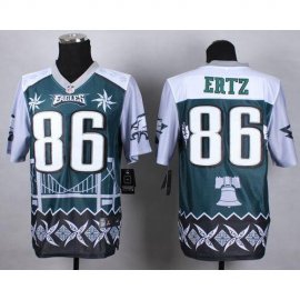 Nike Philadelphia Eagles #86 Zach Ertz Midnight Green Mens Stitched NFL Elite Noble Fashion Jersey