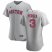 Boston Red Sox #3 Jose Peraza Mens Nike Gray Road 2020 Authentic Team MLB Jersey