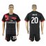 AC Milan #20 Abate Away Soccer Club Jersey