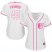 Baltimore Orioles #45 Mark Trumbo White/Pink Fashion Womens Stitched MLB Jersey