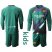 Barcelona Blank Green Goalkeeper Long Sleeves Kid Soccer Club Jersey