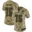 Nike New England Patriots #76 Isaiah Wynn Camo Womens Stitched NFL Limited 2018 Salute to Service Jersey
