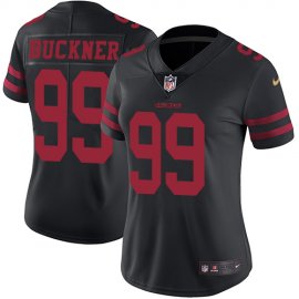 Nike San Francisco 49ers #99 DeForest Buckner Black Alternate Womens Stitched NFL Vapor Untouchable Limited Jersey