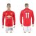 Manchester United #11 Martial Red Home Long Sleeves Soccer Club Jersey