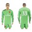 Arsenal #33 Cech Green Goalkeeper Long Sleeves Soccer Club Jersey