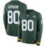 Nike Green Bay Packers #80 Jimmy Graham Green Team Color Mens Stitched NFL Limited Therma Long Sleeve Jersey