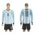 Argentina #11 Lamela Home Long Sleeves Soccer Country Jersey