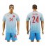 Turkey #24 Caglar Away Soccer Country Jersey