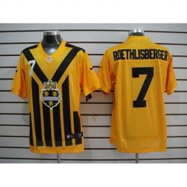 Nike Pittsburgh Steelers #7 Ben Roethlisberger Gold 1933s Throwback Mens Embroidered NFL Elite Jersey