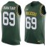 Nike Green Bay Packers #69 David Bakhtiari Green Team Color Mens Stitched NFL Limited Tank Top Jersey