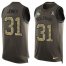 Nike Miami Dolphins #31 Byron Jones Green Mens Stitched NFL Limited Salute To Service Tank Top Jersey