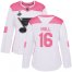 Adidas St. Louis Blues #16 Brett Hull White/Pink Authentic Fashion Stanley Cup Champions Womens Stitched NHL Jersey