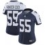 Nike Dallas Cowboys #55 Leighton Vander Esch Navy Blue Thanksgiving Womens Stitched NFL Vapor Untouchable Limited Throwback Jersey