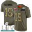 Kansas City Chiefs #15 Patrick Mahomes Mens Nike 2019 Olive Camo Super Bowl LIV 2020 Salute To Service Limited NFL Jersey