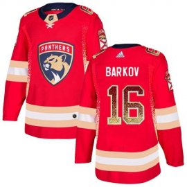 Adidas Florida Panthers #16 Aleksander Barkov Red Home Authentic Drift Fashion Stitched NHL Jersey
