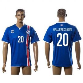 Iceland #20 Hallfredsson Home Soccer Country Jersey