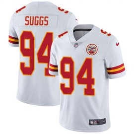 Nike Kansas City Chiefs #94 Terrell Suggs White Mens Stitched NFL Vapor Untouchable Limited Jersey