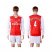 Arsenal #4 Mertesacker Red Home Long Sleeves Soccer Club Jersey