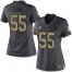 Nike Pittsburgh Steelers #55 Devin Bush Black Womens Stitched NFL Limited 2016 Salute to Service Jersey