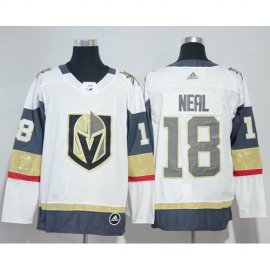 Adidas Vegas Golden Knights #18 James Neal White Road Authentic Womens Stitched NHL Jersey