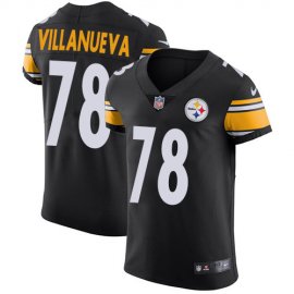 Nike Pittsburgh Steelers #78 Alejandro Villanueva Black Team Color Mens Stitched NFL Vapor Untouchable Elite Jersey
