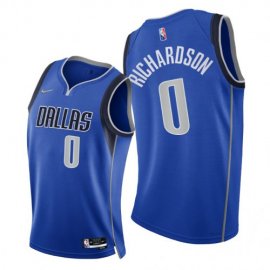 Nike Dallas Mavericks #0 Josh Richardson Womens 2021-22 75th Diamond Anniversary NBA Jersey Blue Womens