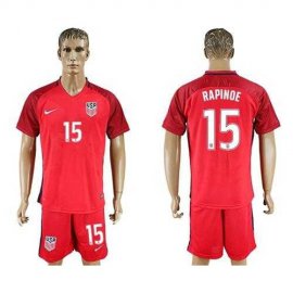 USA #15 Rapinoe Away Soccer Country Jersey