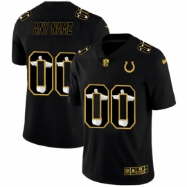Indianapolis Colts Custom Mens Nike Carbon Black Vapor Cristo Redentor Limited NFL Jersey