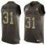 Nike Philadelphia Eagles #31 Nickell Robey-Coleman Green Mens Stitched NFL Limited Salute To Service Tank Top Jersey