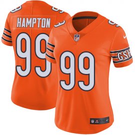 Nike Chicago Bears #99 Dan Hampton Orange Womens Stitched NFL Limited Rush Jersey