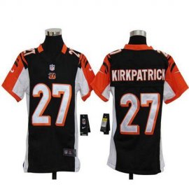 Nike Cincinnati Bengals #27 Dre Kirkpatrick Black Team Color Youth Stitched NFL Elite Jersey