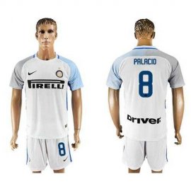 Inter Milan #8 Palacio White Away Soccer Club Jersey